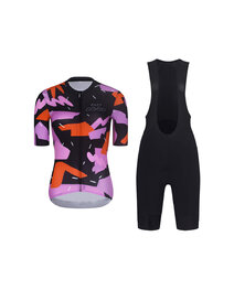 RIVANELLE Cycling short sleeve jersey and shorts - BIKE´S GOOD - black/multicolour